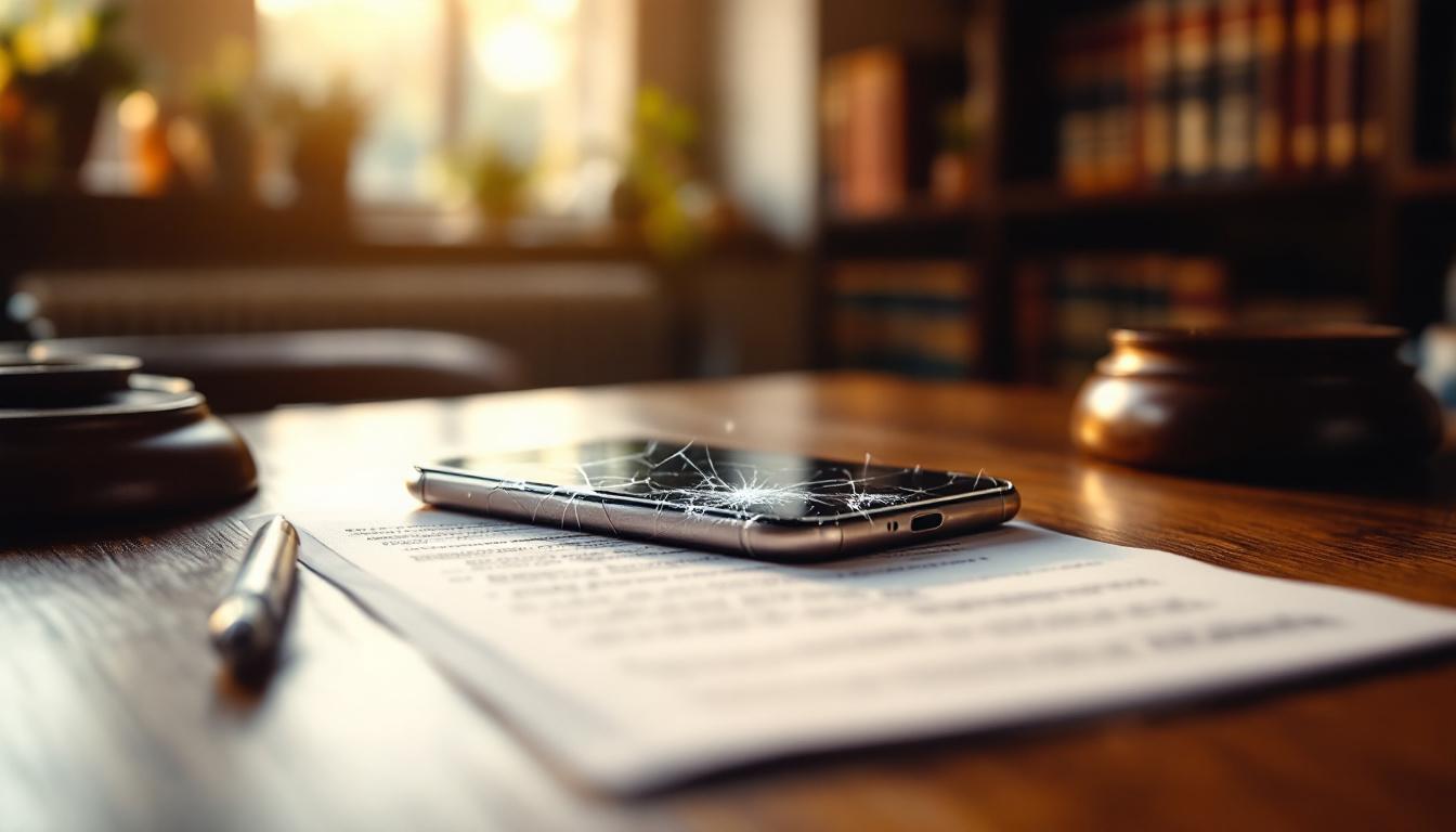 Combien coute une reparation d'ecran de telephone selon la loi